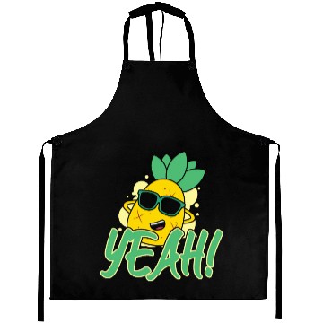 Discover Yeah Relaxed Chill Pineapple Aprons
