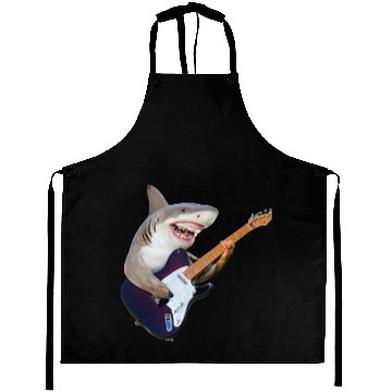 Discover Shark jamming on an electric guitar Aprons