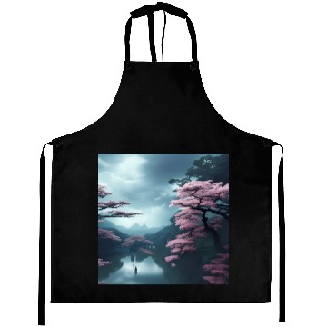 Discover Pink trees by the water Aprons