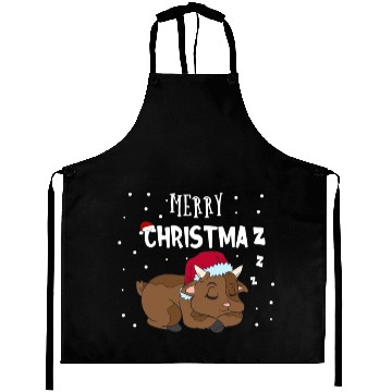 Discover Funny Goat Merry Christmaz Christmas Farmer Aprons