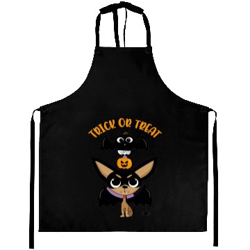 Discover Trick-or-treating Vampire Chihuahua with Bat Aprons