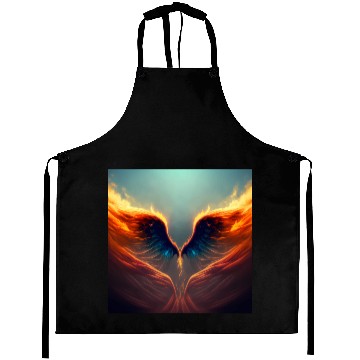 Discover Mashup Epic Wallpaper Flaming Angel Wings Aprons