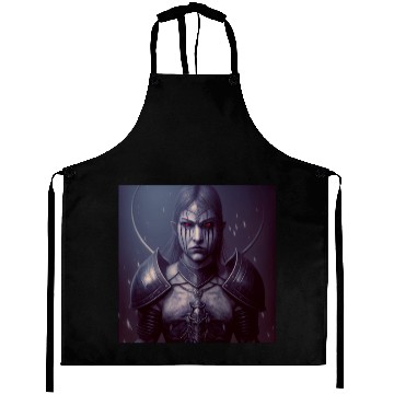Discover Mashup Female Vampire & Dark Fantasy Knight Aprons