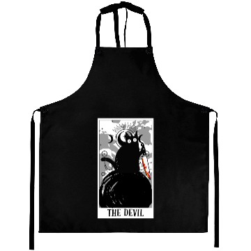 Discover The Devil Tarot Card Funny Cat Tarot Card A Tarot Aprons