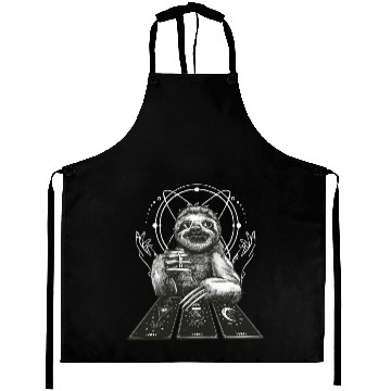 Discover Sloth Tarot Card Reader Cool Tarot Cartomancy Aprons