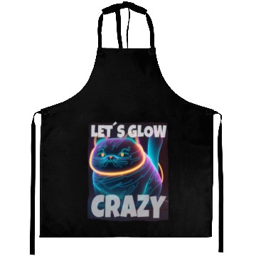 Discover Lets Glow Crazy Cat Kitten Fluffy Cat Aprons