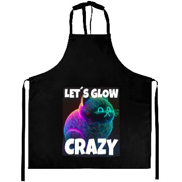 Discover Lets Glow Crazy Cat Kitten Fluffy Cat Aprons