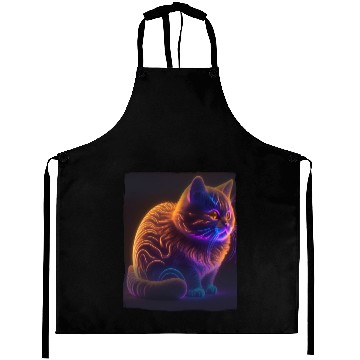 Discover Lets Glow Crazy Cat Kitten Fluffy Cat Aprons