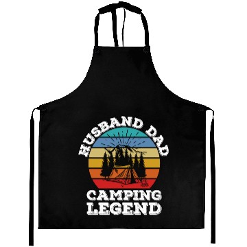 Discover Husband Dad Camping Legend Aprons