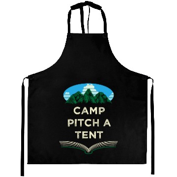 Discover Camp Pitch a Tent Summer Camping Tropical Camper W Aprons