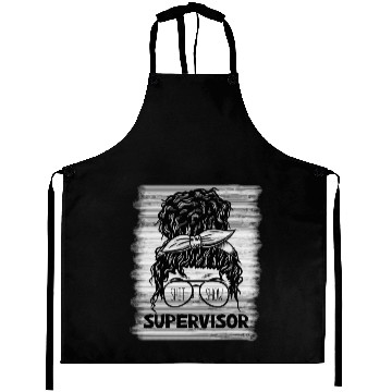Discover Shit Show Supervisor Funny Mom Boss Manager Aprons