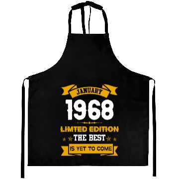 Discover January 1968 Birthday Surprise Aprons