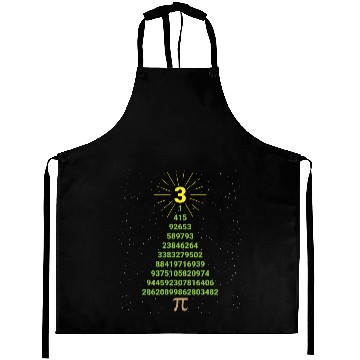 Discover Funny Pi Christmas Tree Math Teacher Aprons