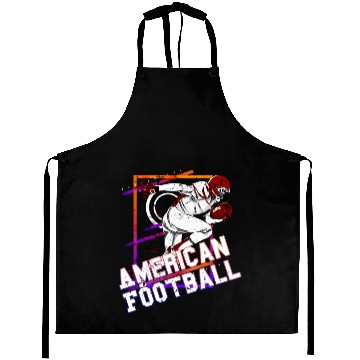 Discover American Football Player Vintage Retro USA Sport Aprons
