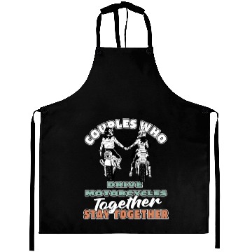 Discover Motorcycle Couple Aprons