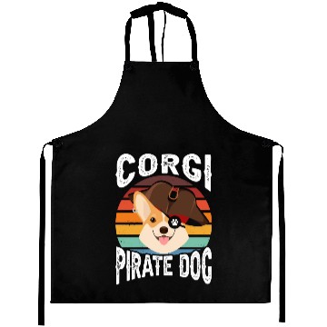 Discover Corgi Pirate Dog Aprons