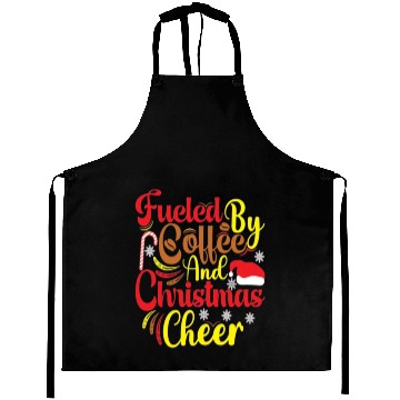 Discover Fueled by coffee and Christmas cheer Aprons