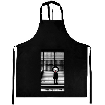 Discover Cute Pug in Aprons Standing on the Steps - Street