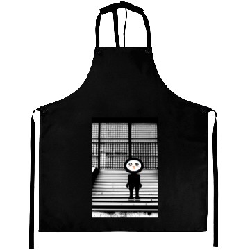 Discover Kawaii Happy Snowman in Aprons Standing on Steps