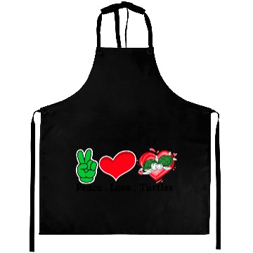 Discover Peace ,Love , Turtles Aprons