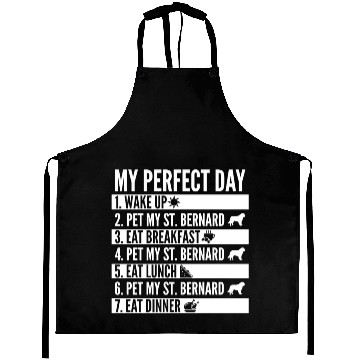 Discover My Perfect Day Saint Bernard Aprons