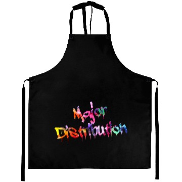 Discover Major Distribution Paint Drip Minimalist Typograph Aprons