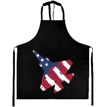 Discover F-35 Lightning Military American Painted Flag Jet Aprons