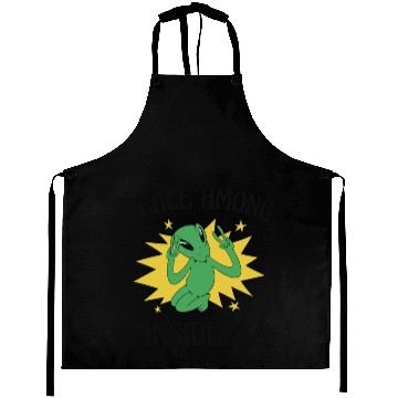 Discover Alien Peace Alien Head Martian Space Outsider Aprons