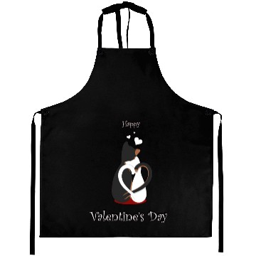 Discover Happy Valentine's day my cats Aprons