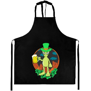 Discover St Patrick's Day Drinking Alien Aprons