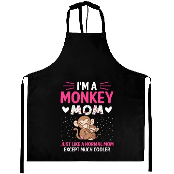 Discover Monkey Mom Mothers Day Best Mama Ever Animal Ape Aprons