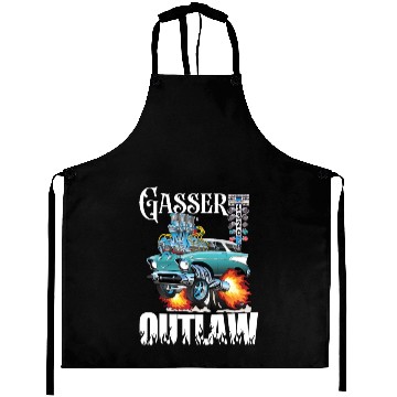 Discover Gasser Outlaw Class Vintage Drag Racing Race Car Aprons