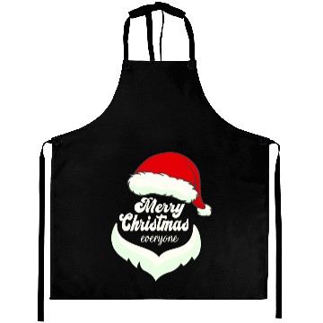 Discover Santa Claus Merry Christmas Beard and hat Aprons