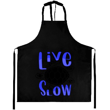 Discover Relax and Live Slow Sea Turtle Beachy Vacation Aprons
