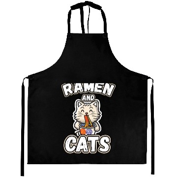 Discover Ramen and cats Aprons
