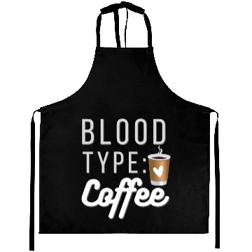 Discover Blood Type Coffee Aprons