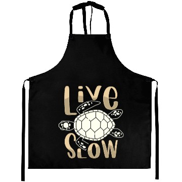 Discover Relax and Live Slow Sea Turtle Beachy Vacation Aprons