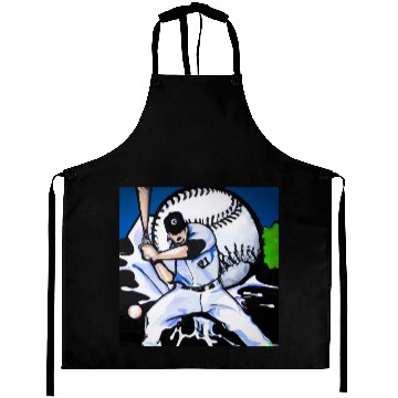 Discover Baseball Player Graffiti Art graphic Aprons
