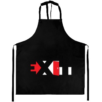 Discover Exit Typography Design Aprons