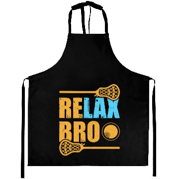 Discover Relax Bro Lacrosse Sports Team Game Aprons