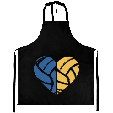 Discover Volleyball Heart Volleyball Lover Gift for Player Aprons