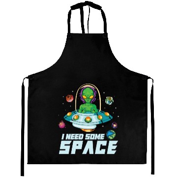 Discover Alien Extraterrestrial Area 51 UFO Space Geek Gift Aprons