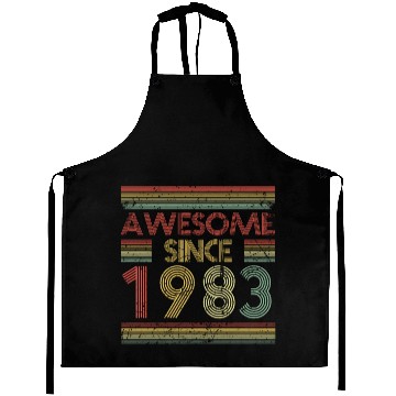 Discover 40 Years Vintage 1983 Retro 40th Birthday Aprons