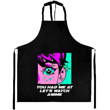 Discover Had Me at Lets Watch Anime Couples Japanese Lovers Aprons