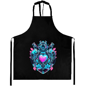 Discover Cyborg Heart Aprons
