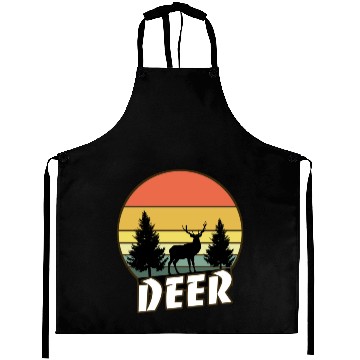 Discover Deer funny sunset sunrise summer Gifts Aprons