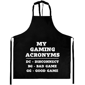 Discover My Gaming Acronyms Aprons