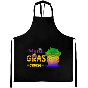 Discover Mardi Gras Cruise Mardi Gras Carnival Trip Funny Aprons