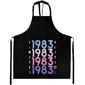 Discover 40 Years Vintage 1983 Retro 40th Birthday Aprons