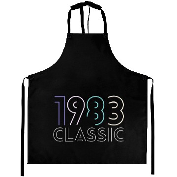 Discover 40 Years Vintage 1983 Retro 40th Birthday Aprons